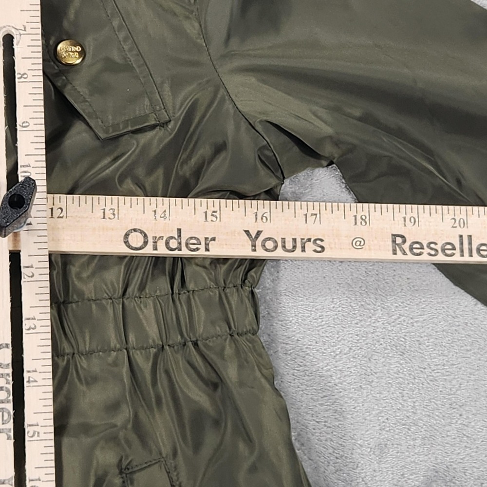Limited Too Jacket Girls Large 14/16 Hooded Raincoat New Army Polyester - Picture 10 of 11